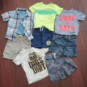 Gap Carter's 9pc lot boys 4T tee shirt shorts